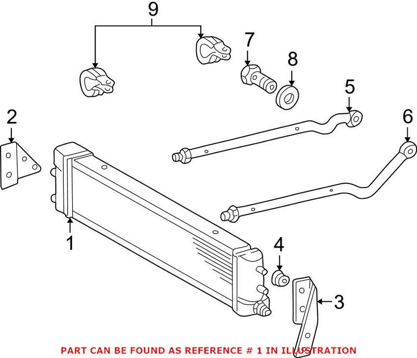 Mercedes Engine Oil Cooler 4635001400